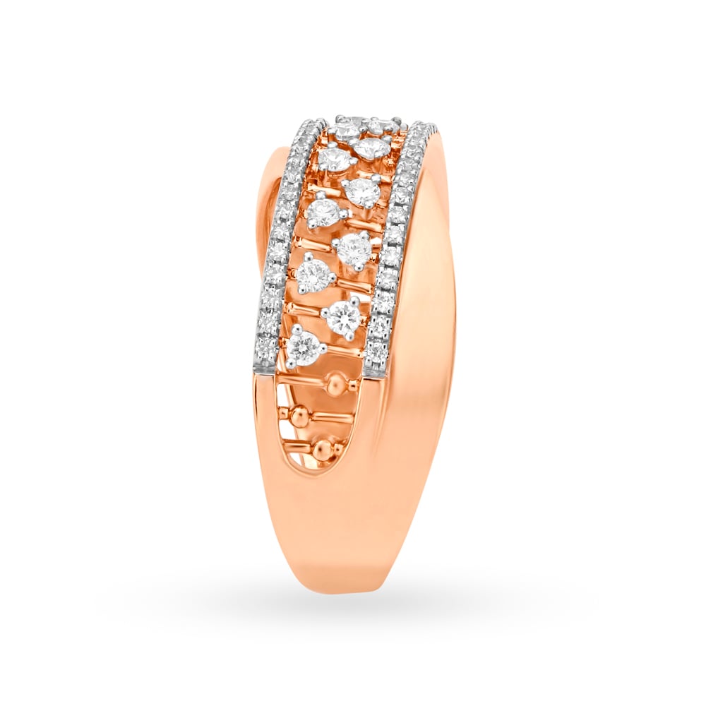 Dazzling Rose Gold and Diamond Ring,,hi-res image number null