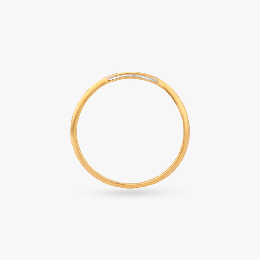Ornate Dewdrop Gold Finger Ring,,hi-res image number null