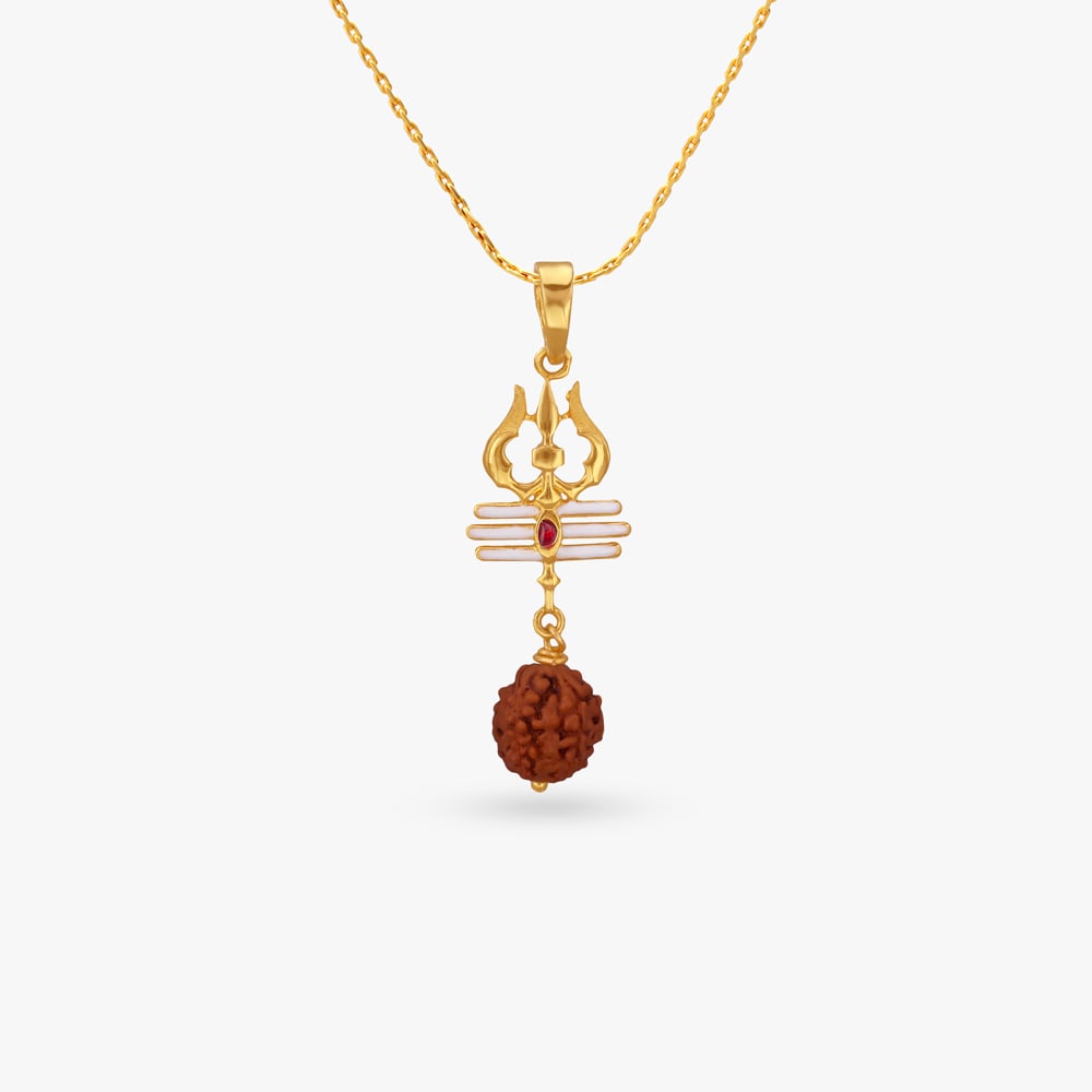 

Trishul Rudraksha Gold Pendant
