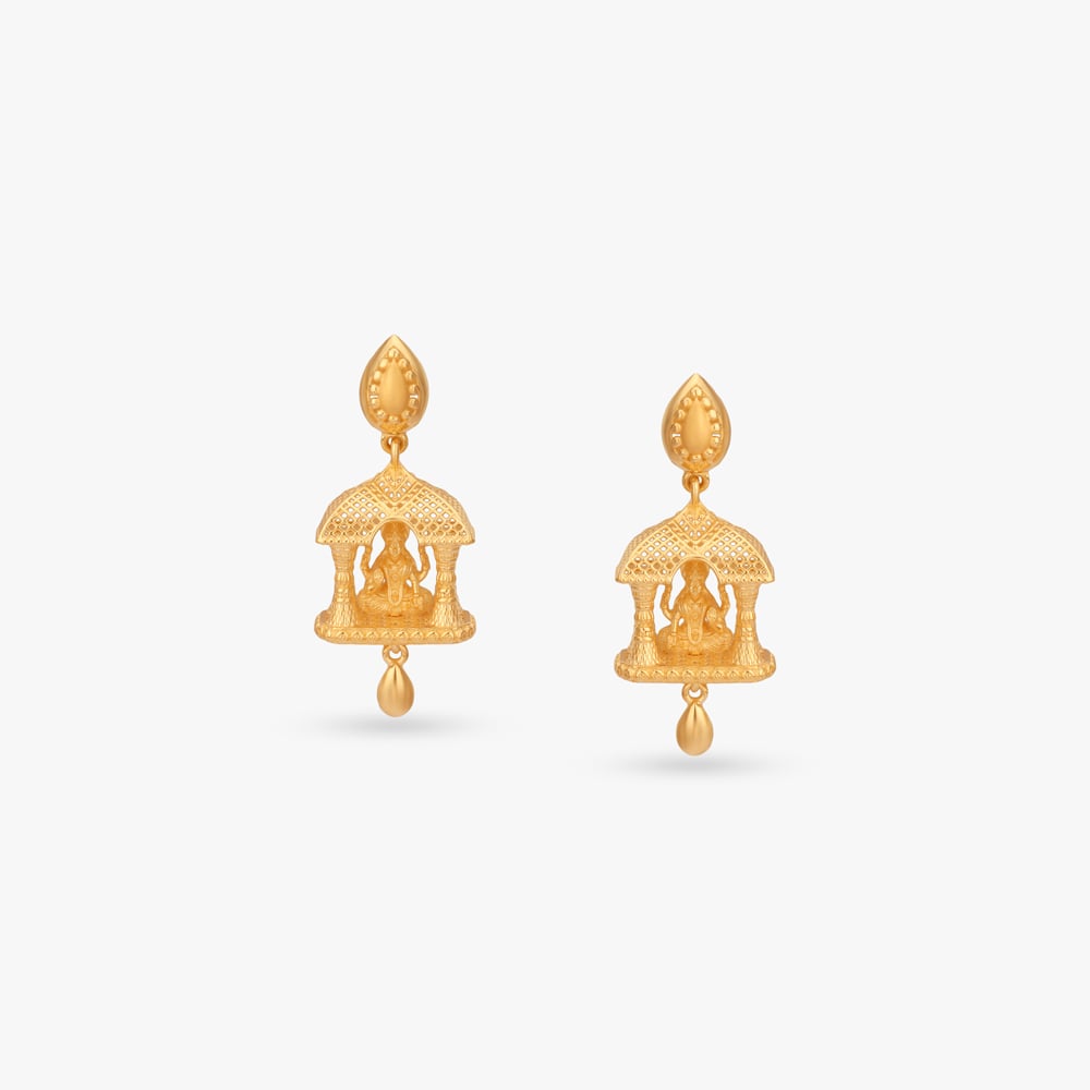 Temple Figure Drop Earrings,,hi-res image number null