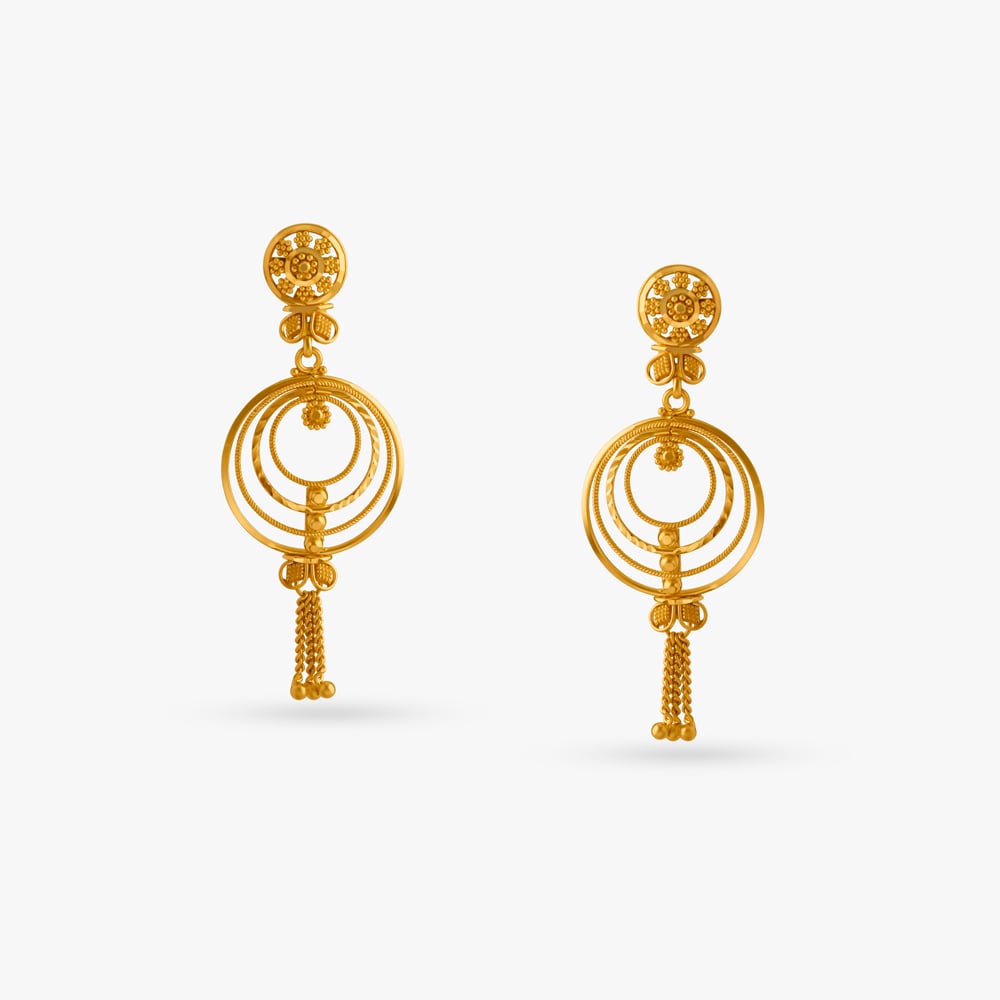 Radial Filigree Drop Earrings,,hi-res image number null