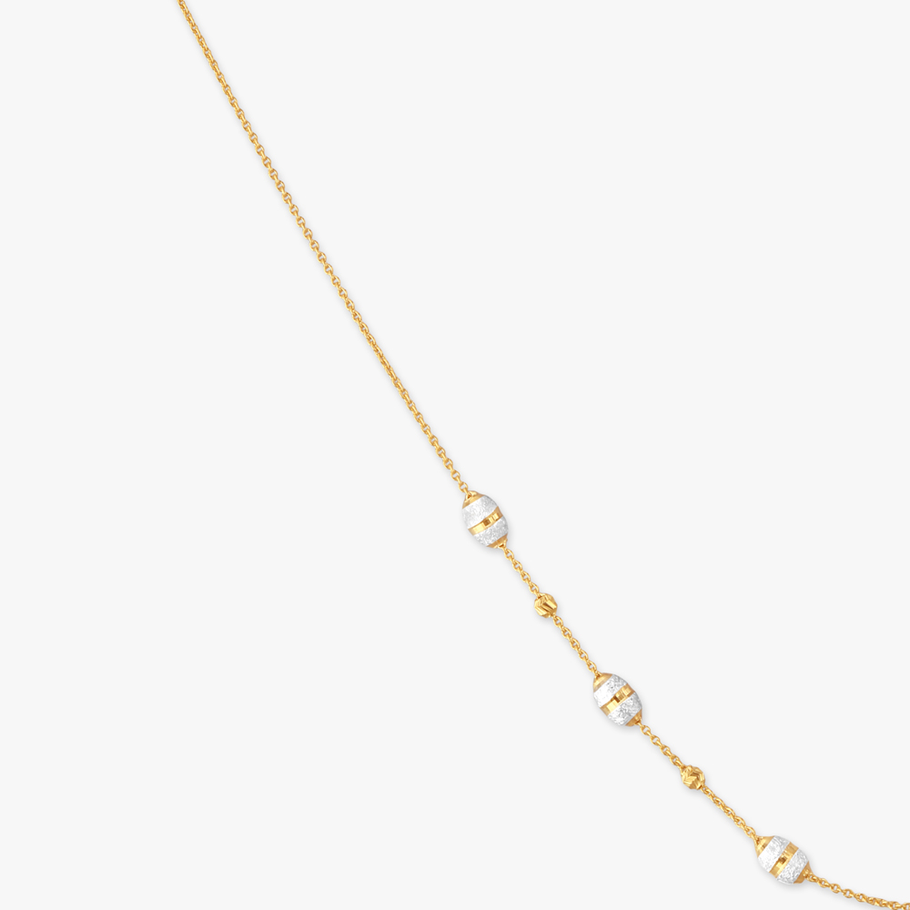 Delicate Beaded Gold Chain,,hi-res image number null
