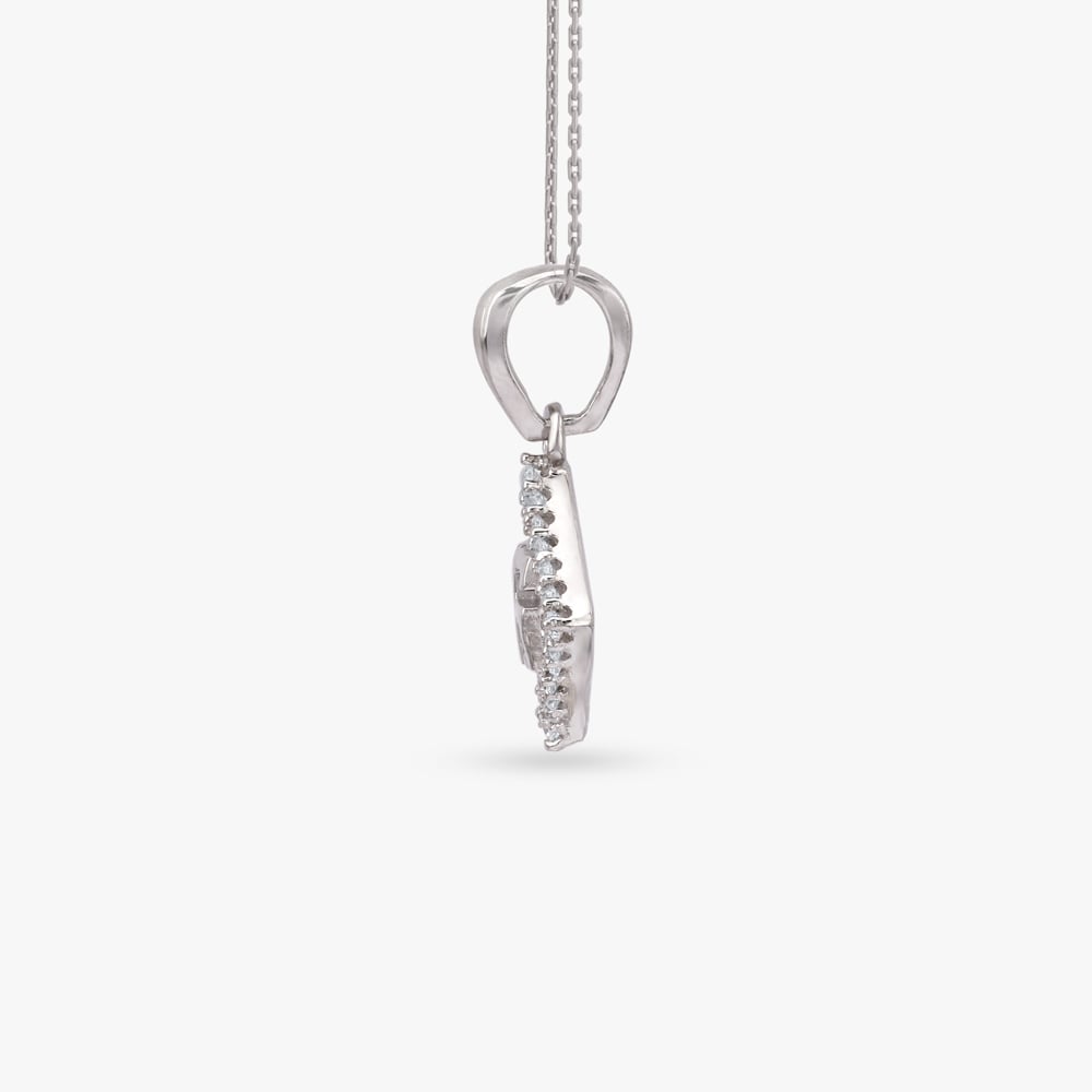 Radiant Swastik Silver Pendant,,hi-res image number null