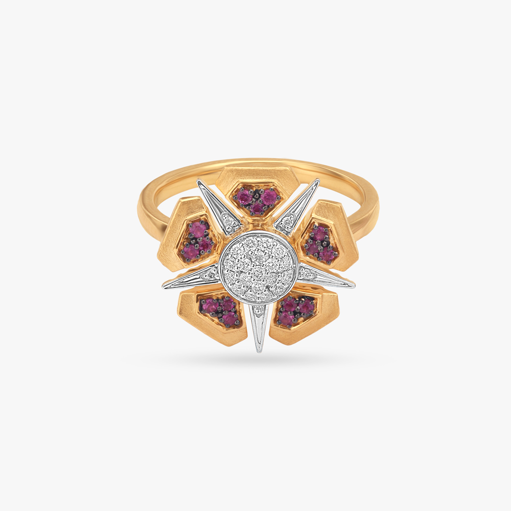 Starburst Spin Diamond Ring,,hi-res image number null