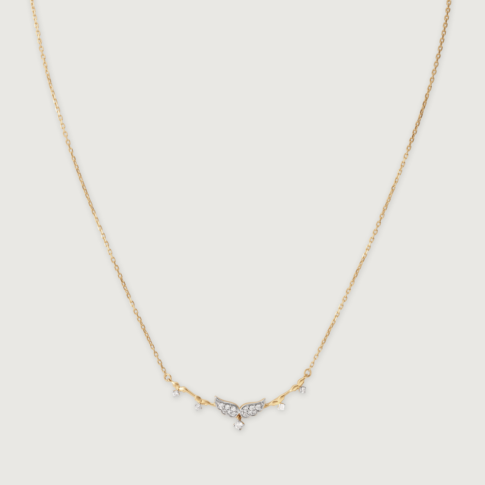 Wings Purity 14KT Gold & Diamond Necklace,,hi-res image number null