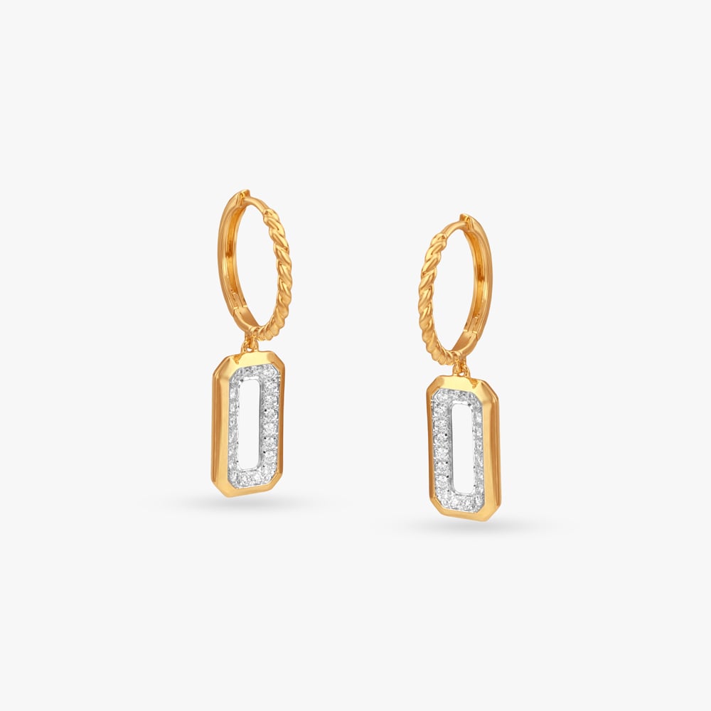 Urban Halo Diamond Hoop Earrings,,hi-res image number null