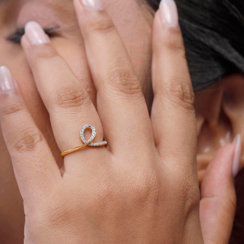 Infinity Flow Diamond Ring,,hi-res image number null