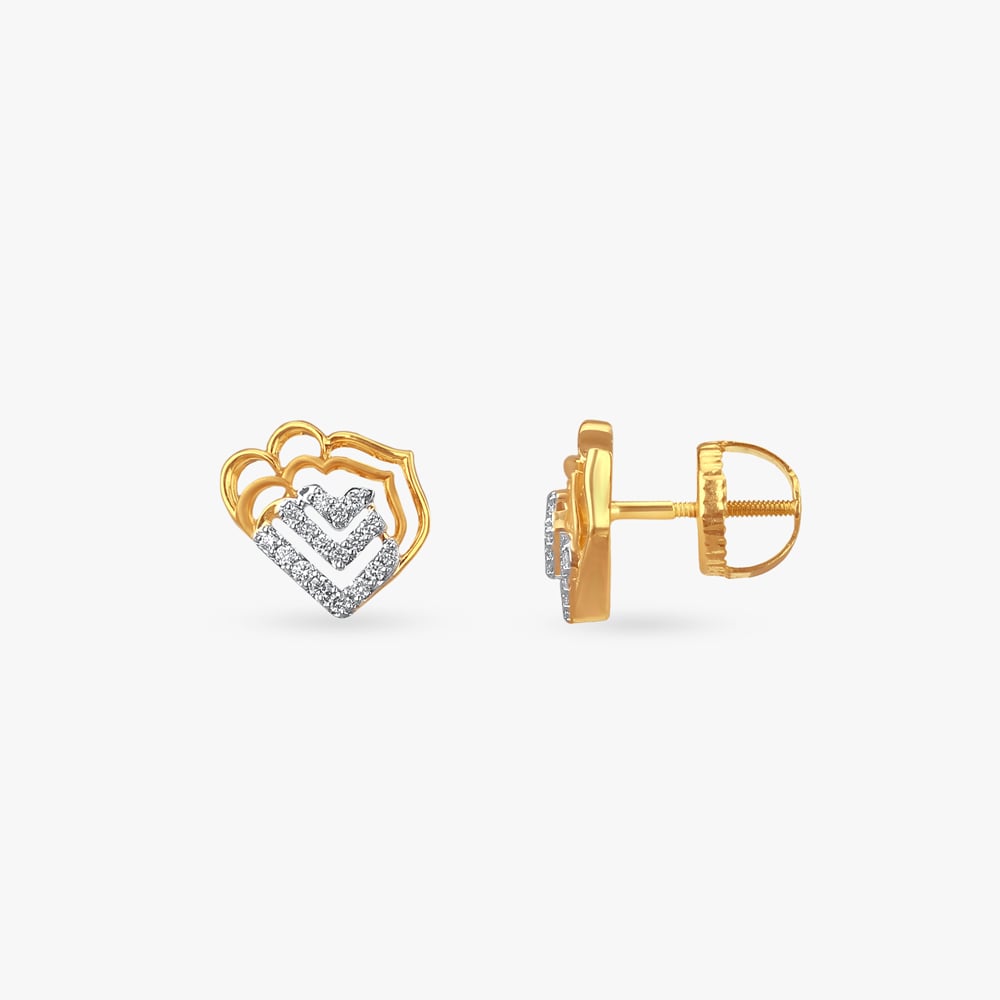 Echo Illusion Diamond Stud Earrings,,hi-res image number null