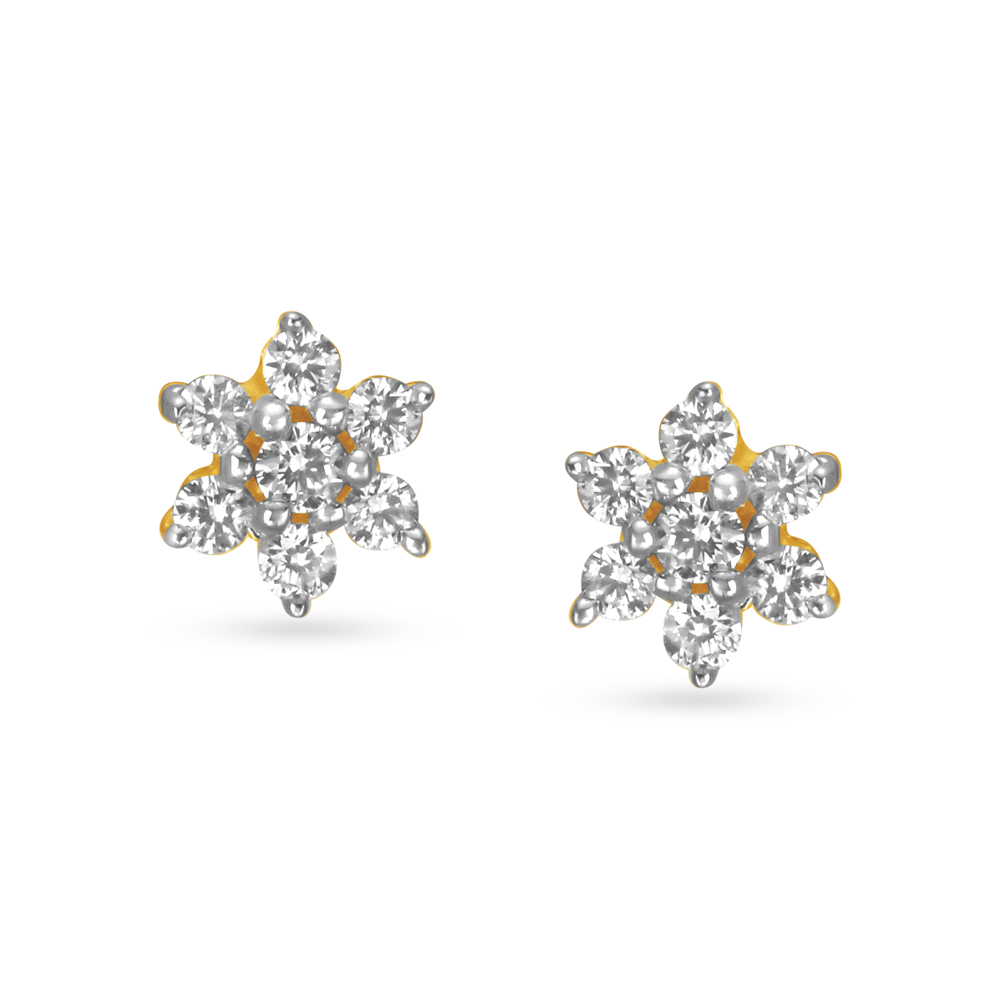 Traditional Minimal Diamond Stud Earrings,,hi-res image number null