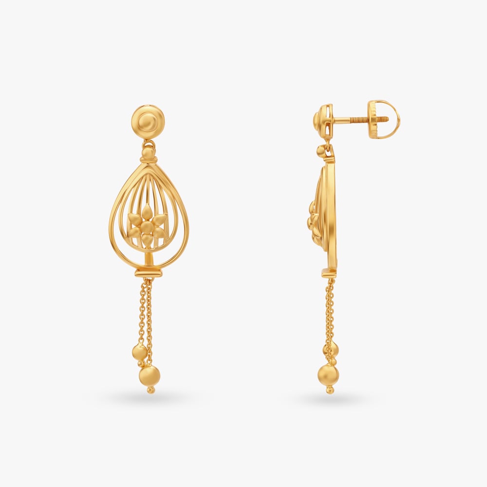 Flowery Drop Necklace Set,,hi-res image number null