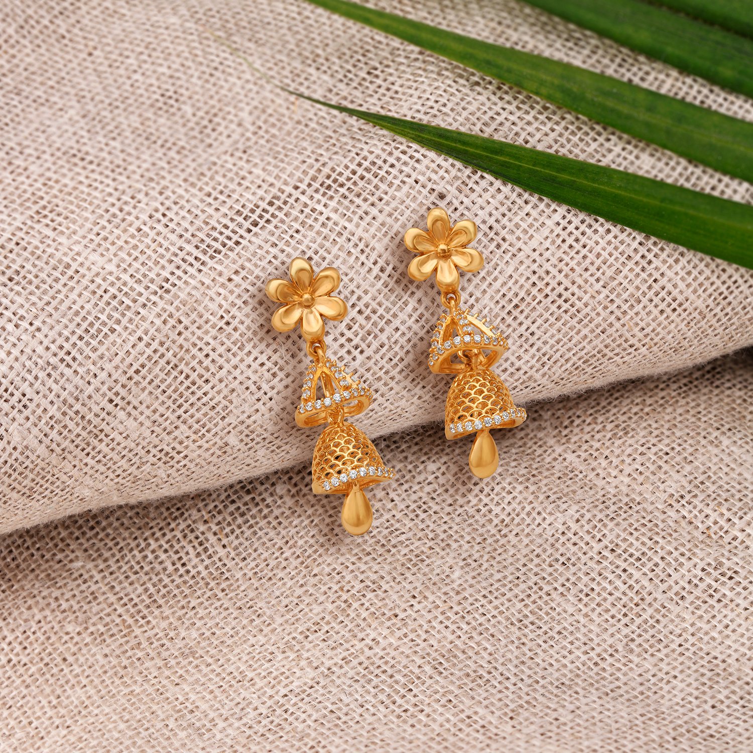 Jali gold jhumka 2025