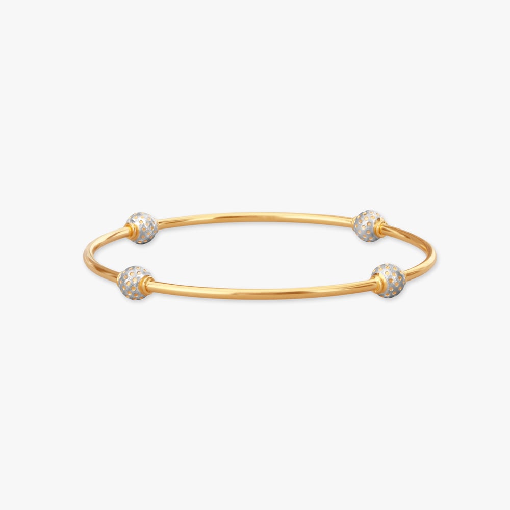 Orbit Knurled Gold Bangle,,hi-res image number null