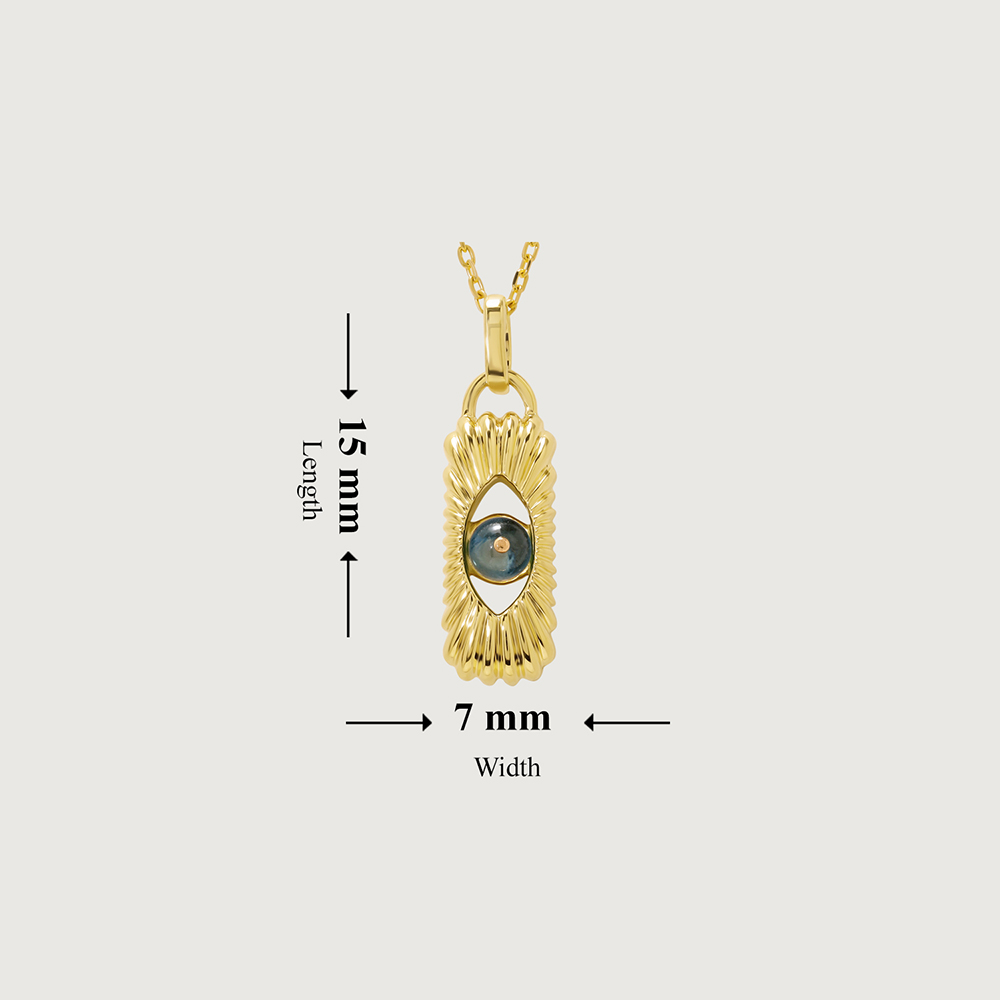Guardian's Ethereal Waters Blue Topaz 18KT Pendant with chain,,hi-res image number null