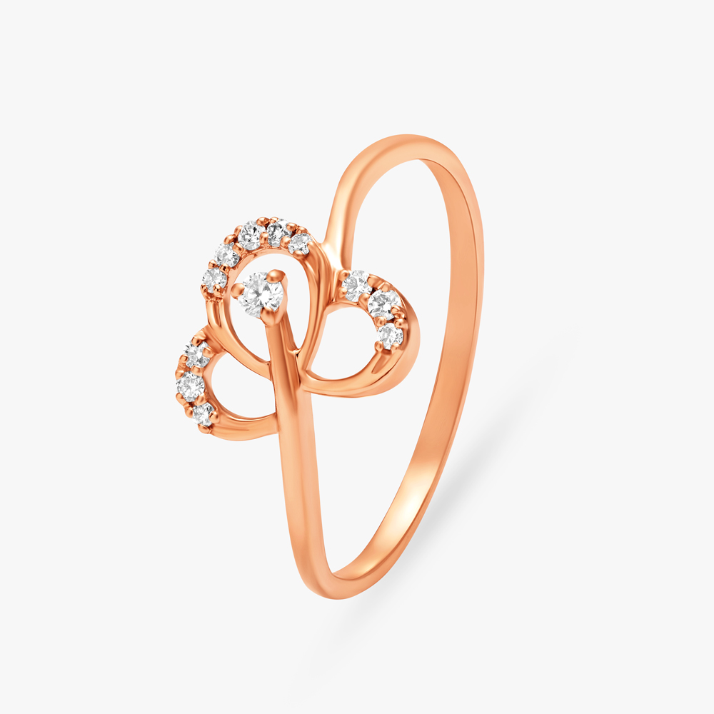 Delicate Floral Diamond Ring