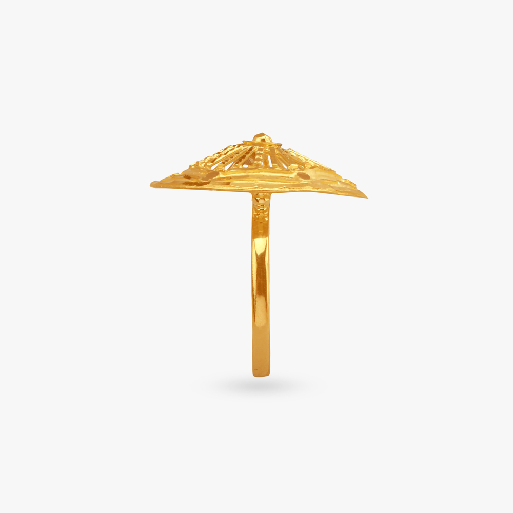 Sunburst Splendor Gold Finger Ring,,hi-res image number null
