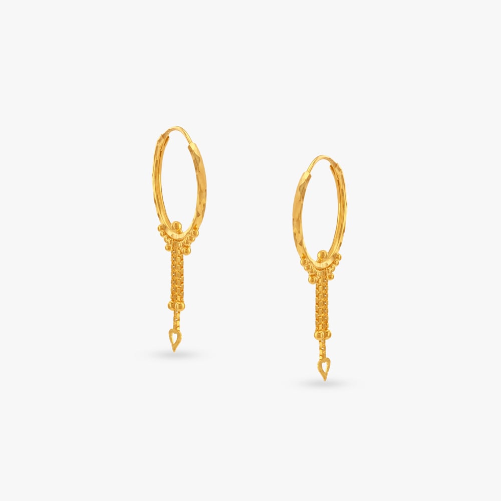 

Twilight Drizzle Gold Hoop Earrings