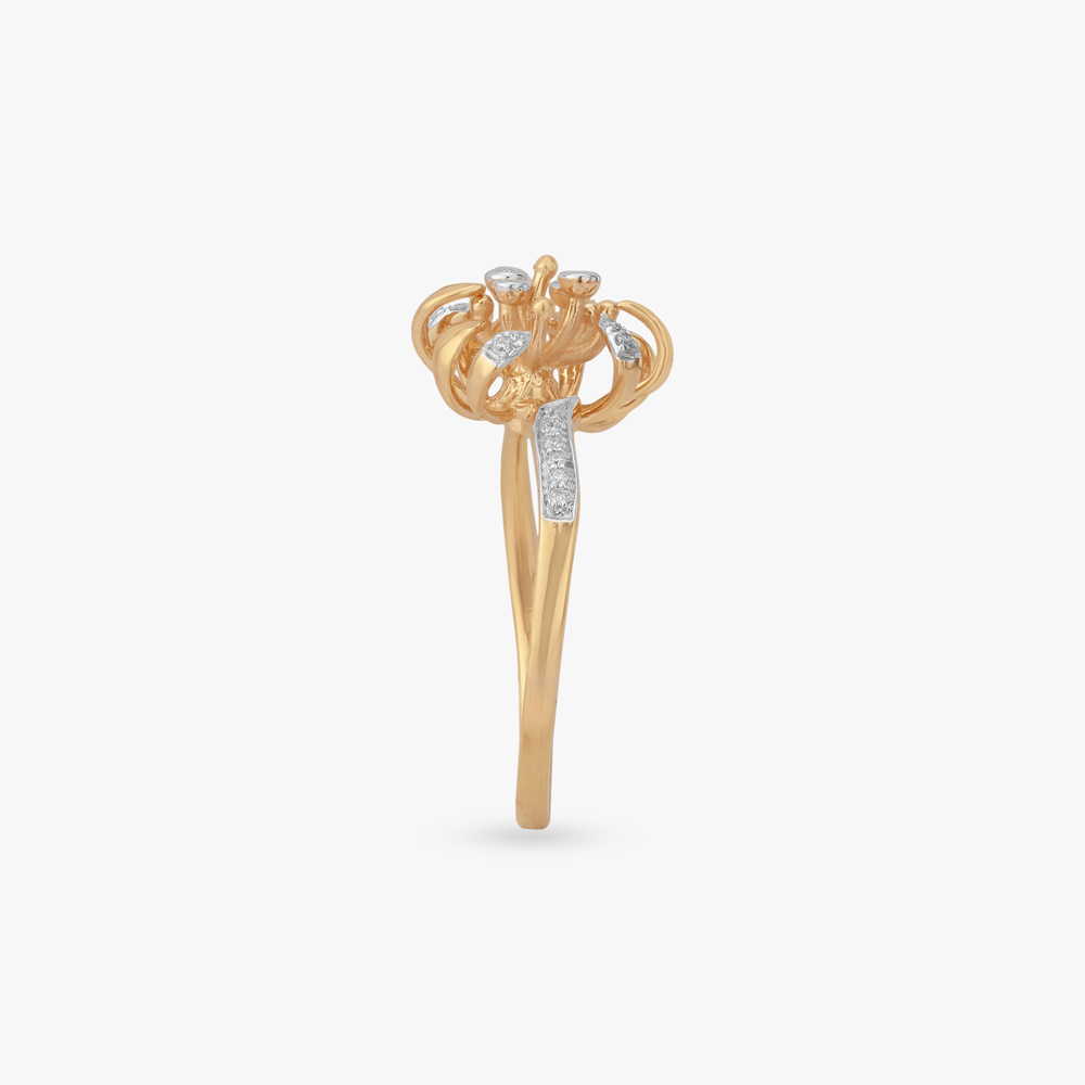 Sunburst Twist Diamond Ring,,hi-res image number null