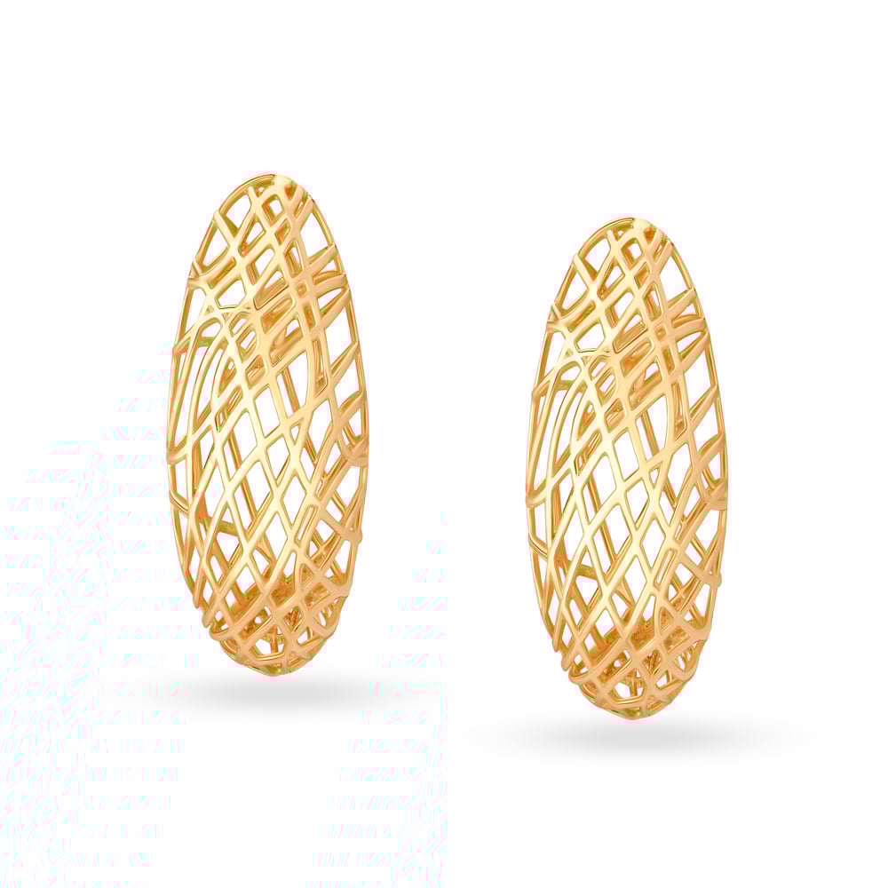 Classy Mesh Hoop Earrings,,hi-res image number null