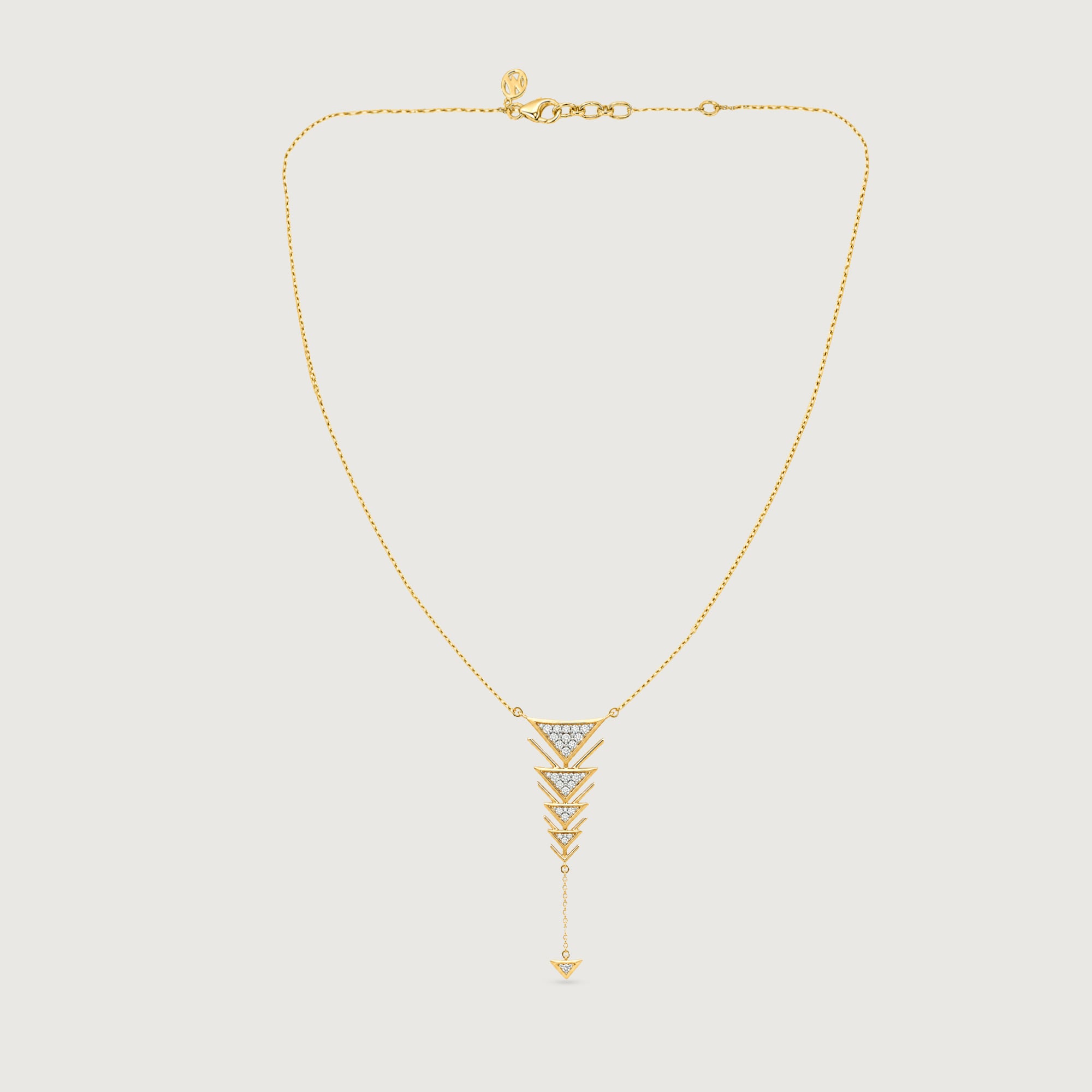 Cascading Geometry Diamond Necklace,,hi-res image number null