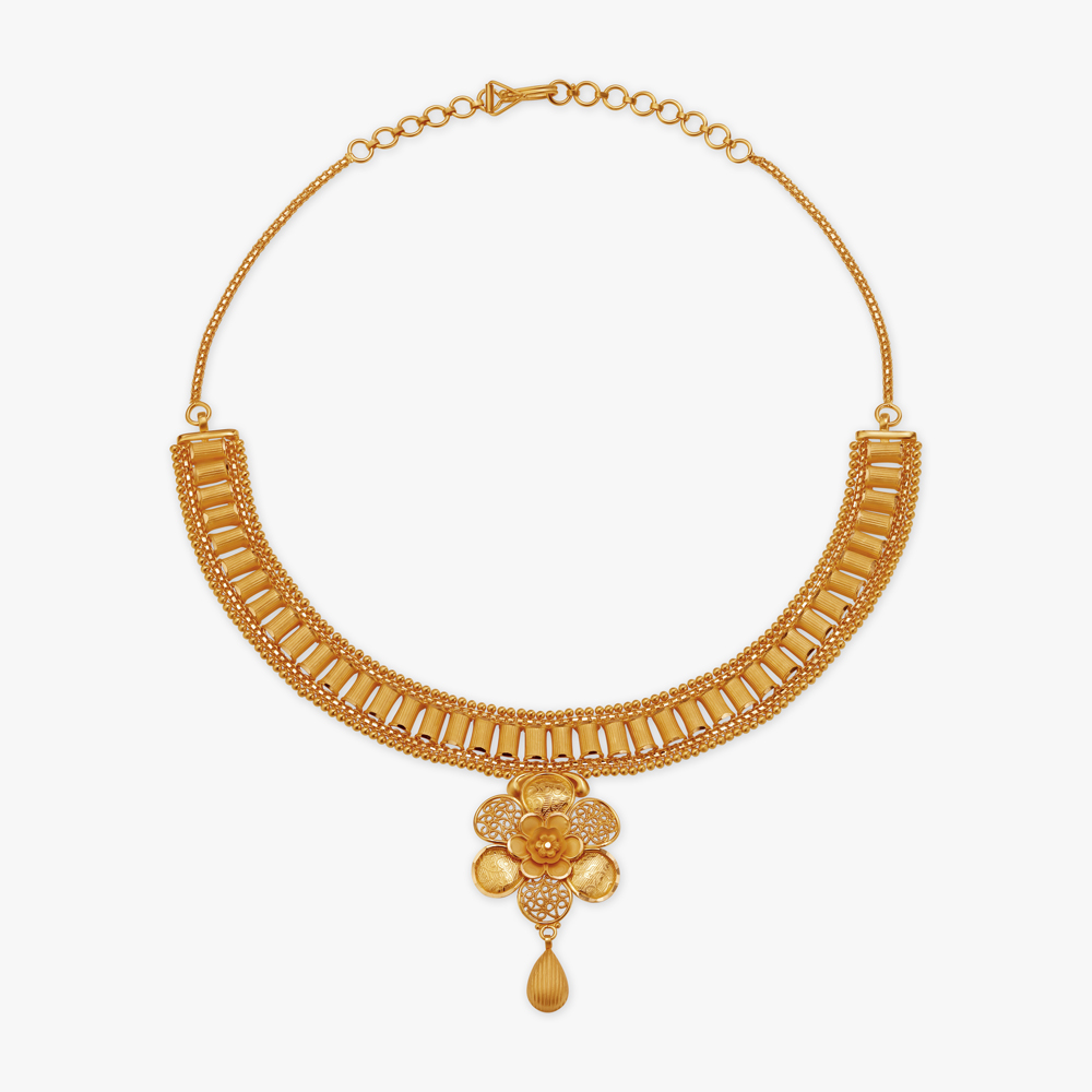 Blossom Gold Necklace Set,,hi-res image number null