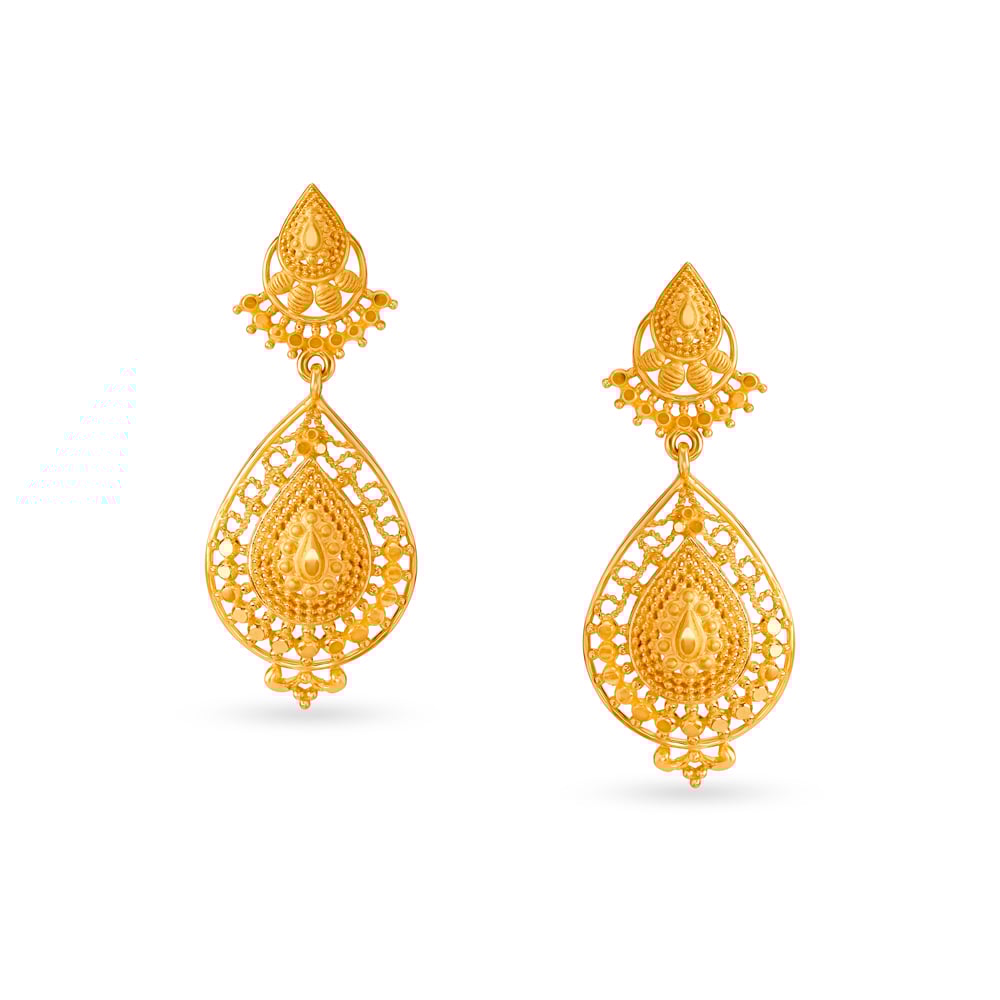 

Delicate Teardrop Drop Earrings