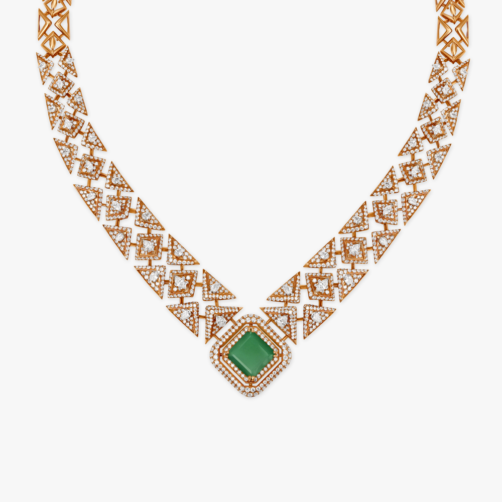 Redefining Elegance Diamond and Onyx Necklace