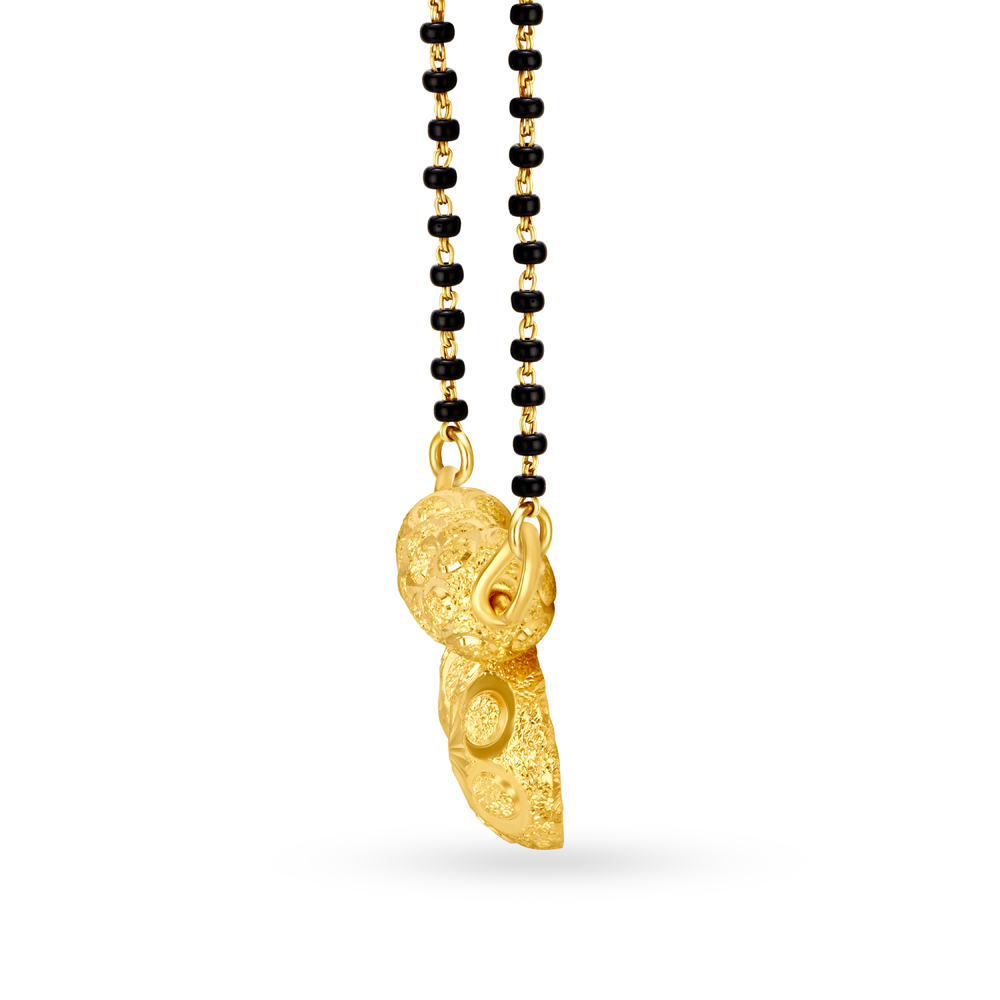 Traditional 22 Karat Yellow Gold Mangalsutra Pendant,,hi-res image number null