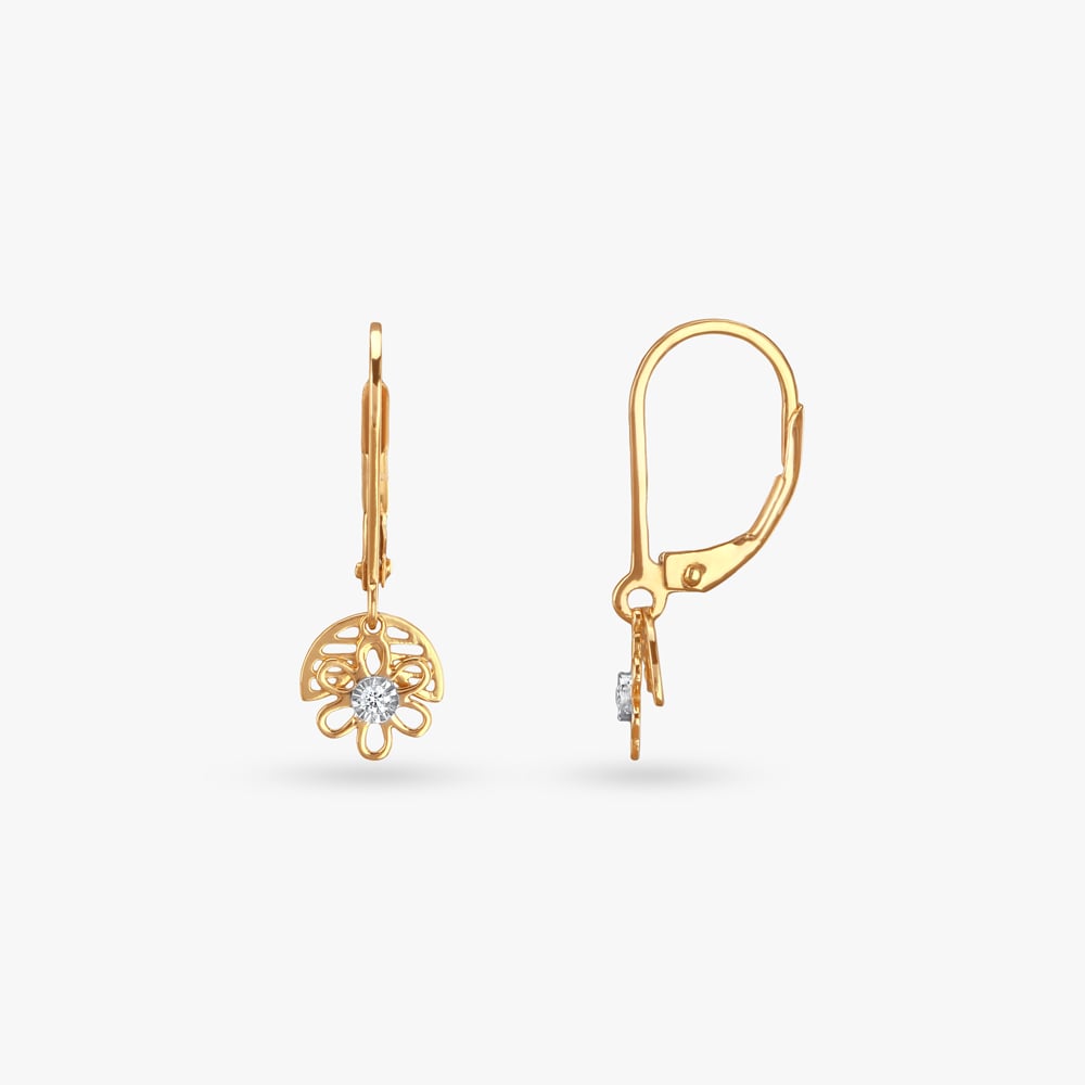 Sweet Sparkle Diamond Hoop earrings for Kids,,hi-res image number null