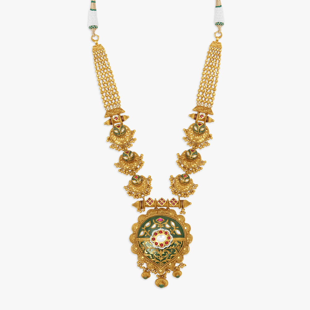 Opulently Classic Necklace Set with Kundan Inlay Work,,hi-res image number null