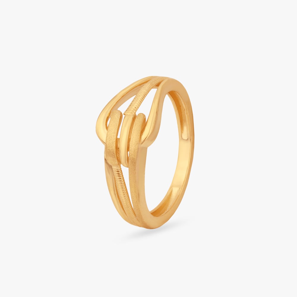 

Interwoven Strands Gold Ring