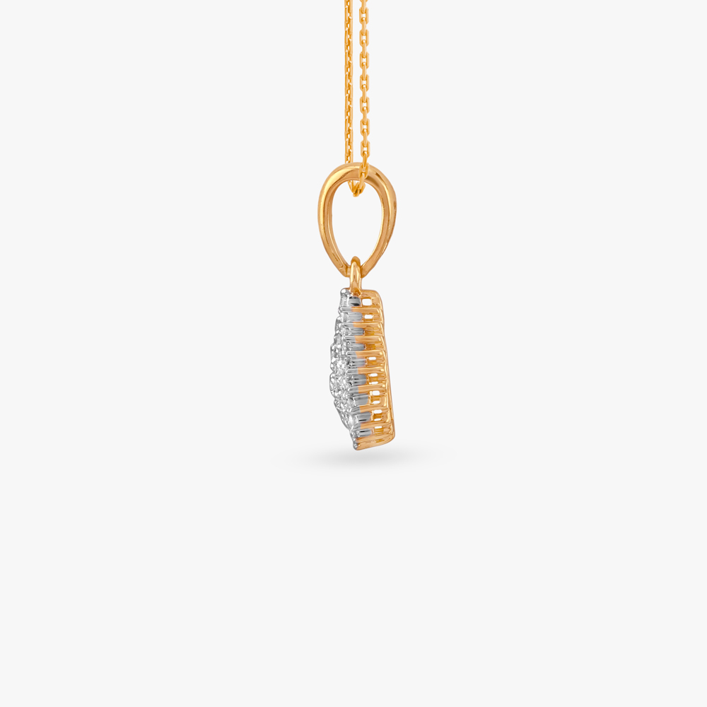 Radiant Frill Diamond Pendant and Earrings Set,,hi-res image number null