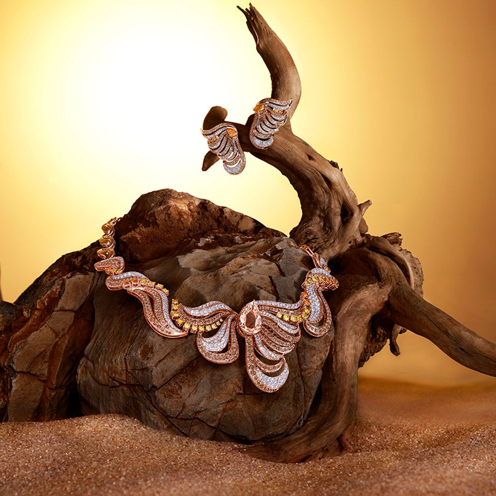 Sunveil Flow Diamond Necklace Set,,hi-res image number null