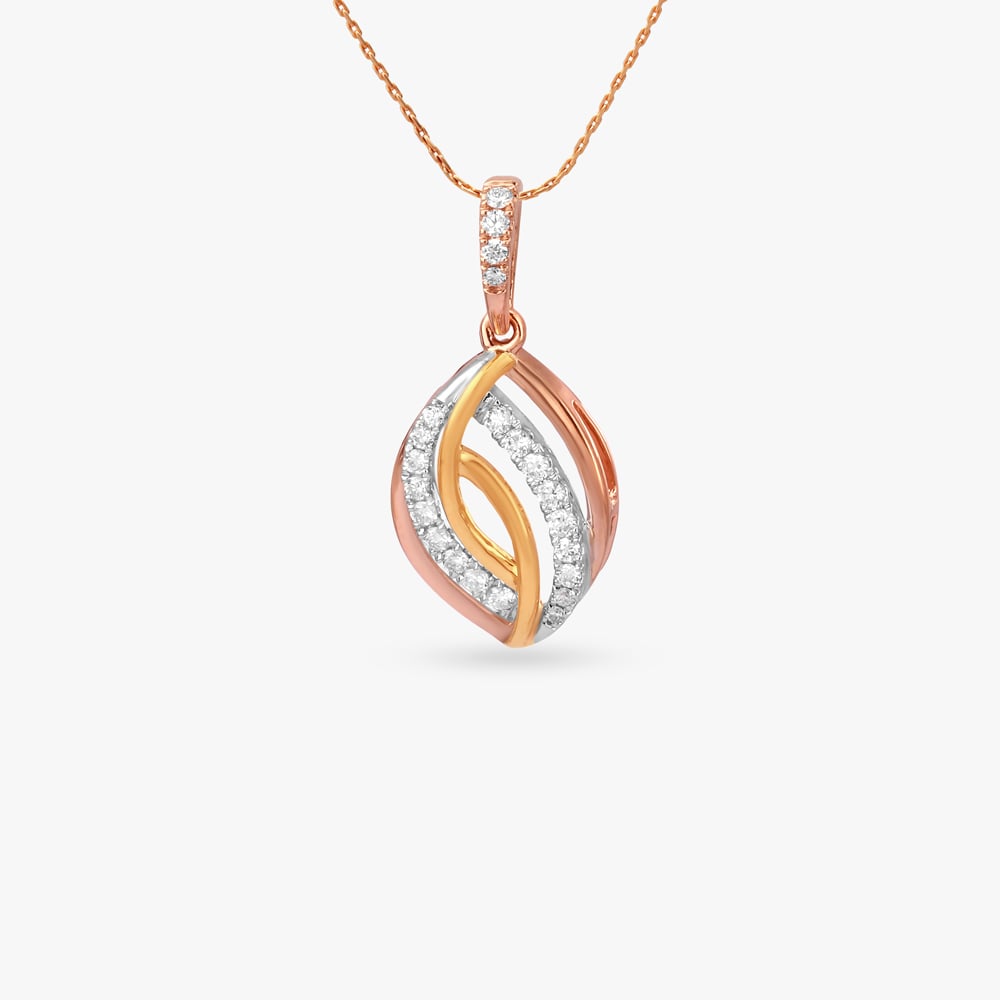 Luminous Twist Diamond Pendant,,hi-res image number null
