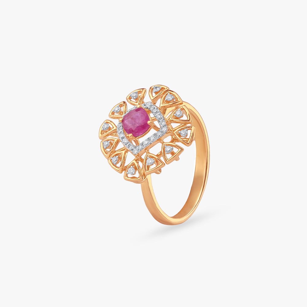 

Fiery Crown Diamond Ring