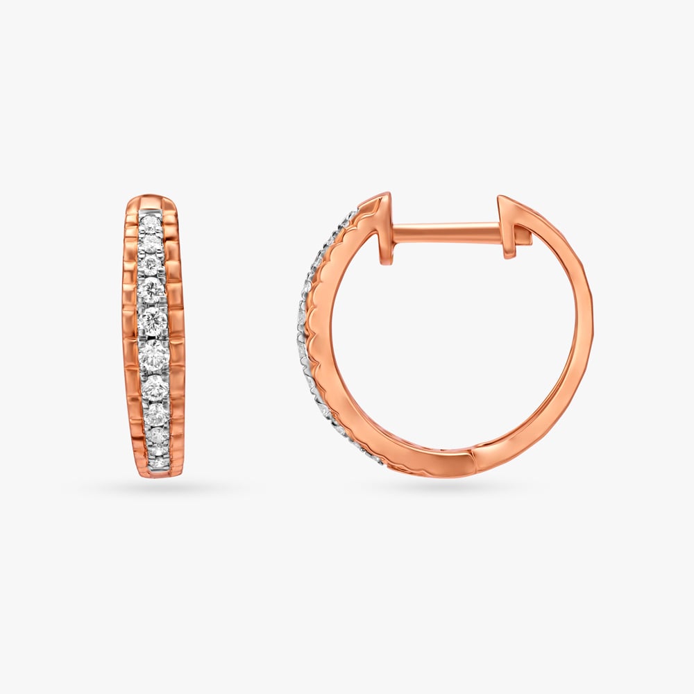 Charming Diamond Hoop Earrings,,hi-res image number null
