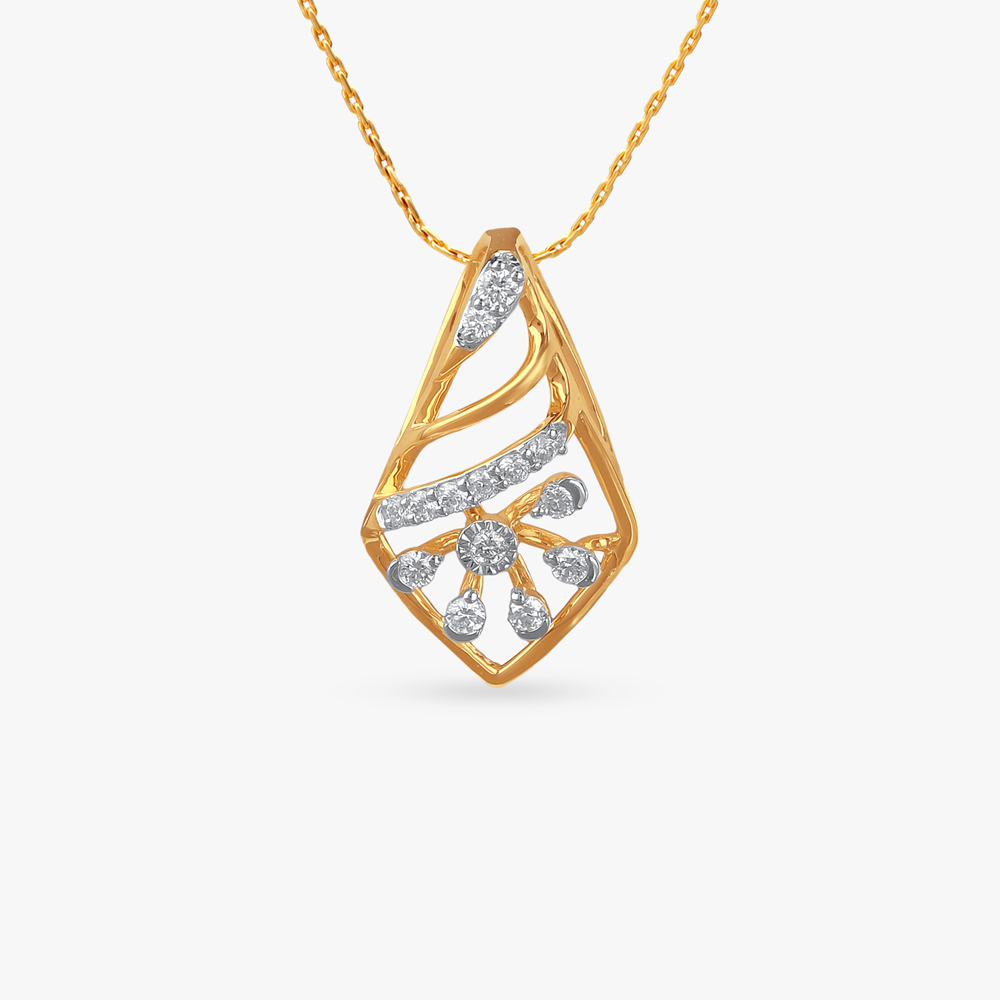 

Whirling Spark Diamond Pendant