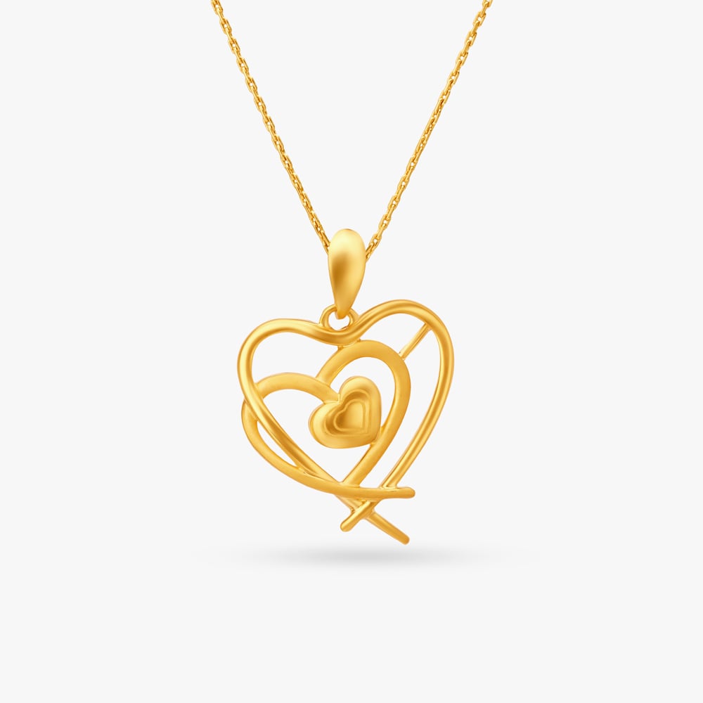 

Triple-Layered Heart Pendant