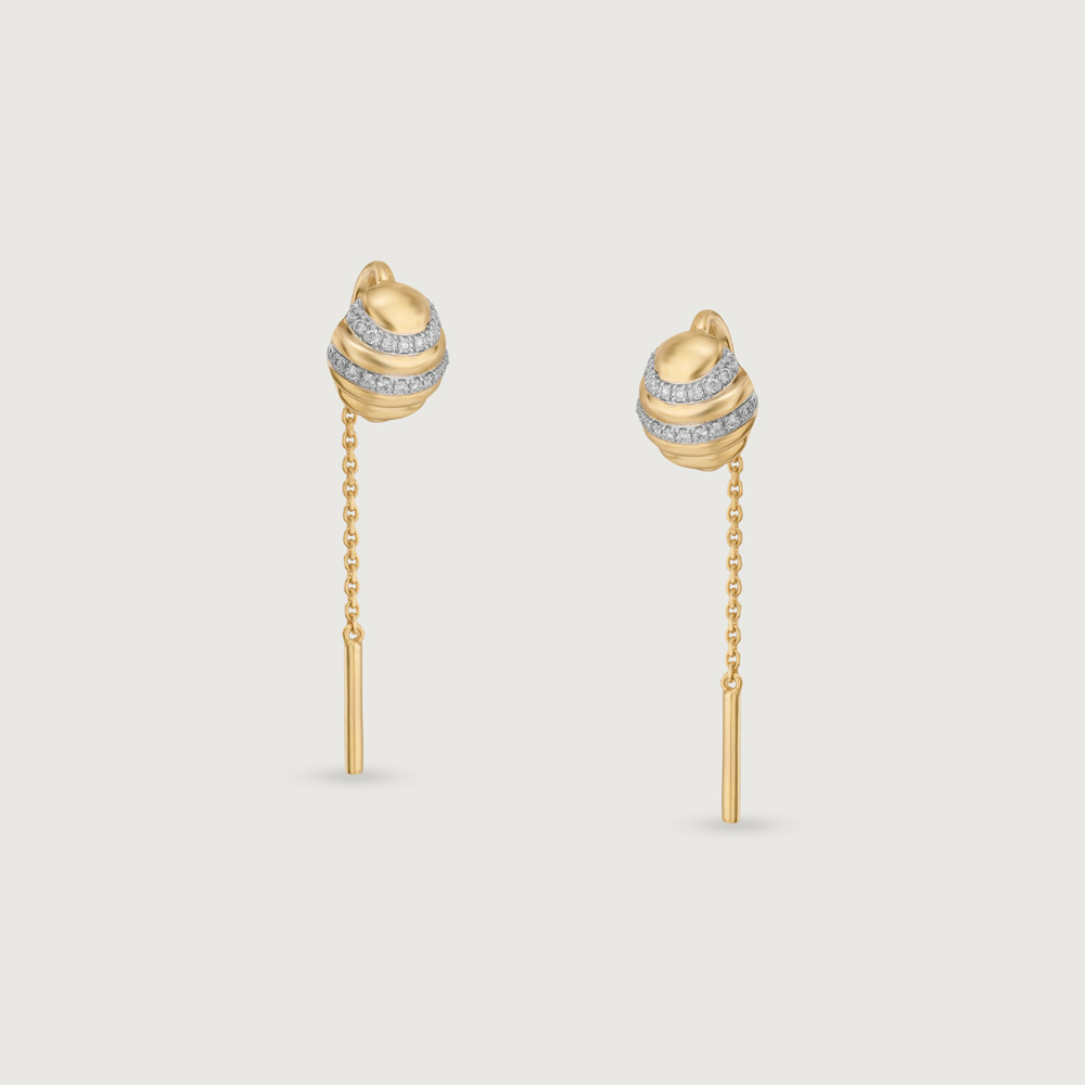 Hive Whisper Diamond Sui Dhaga Earrings,,hi-res image number null