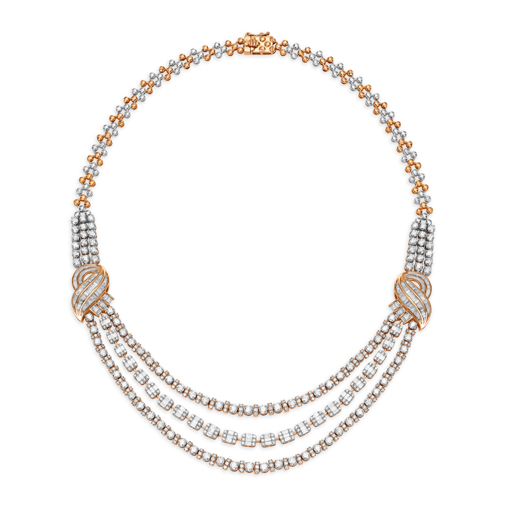Eccentric Gold and Diamond Necklace