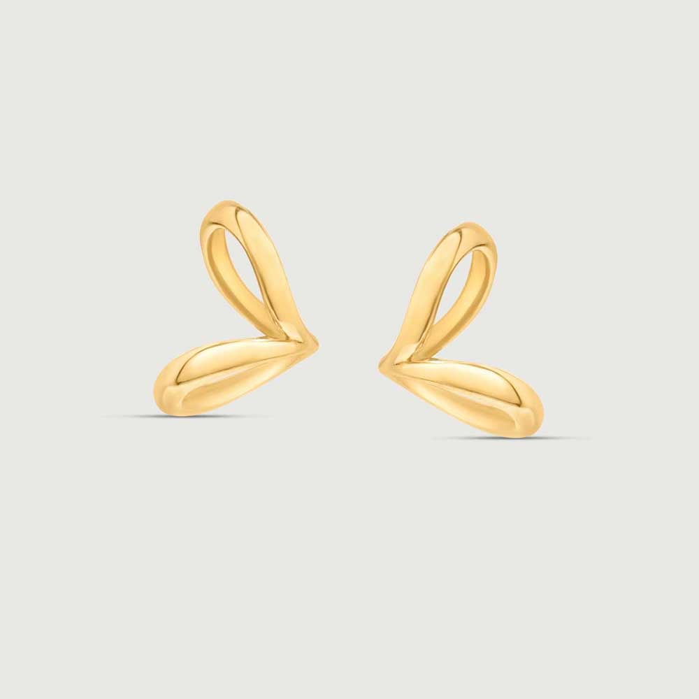 Sassy Twirl Gold Stud Earrings,,hi-res image number null