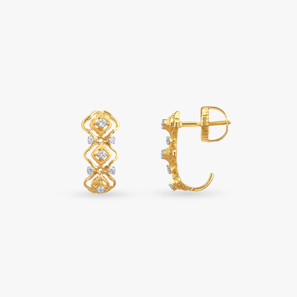 

Rhythm Sparkle Diamond Hoop Earrings