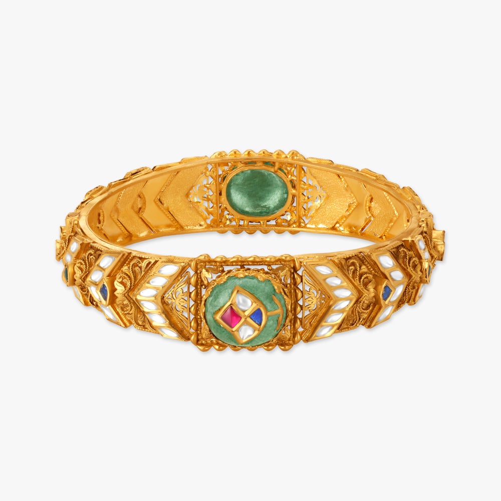 Alluring Kundan Inlay Work Bangle,,hi-res image number null