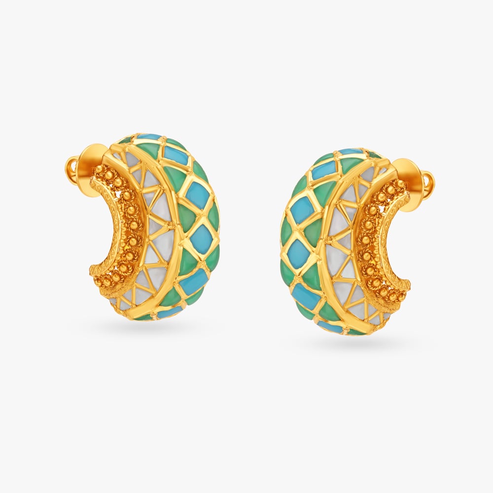 Marvellous Turquoise Badhroom Pattern Necklace Set,,hi-res image number null