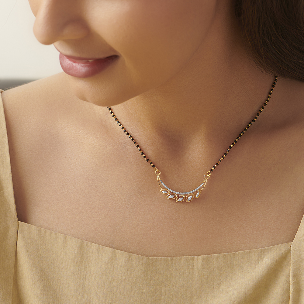 Graceful Diamond Mangalsutra,,hi-res image number null