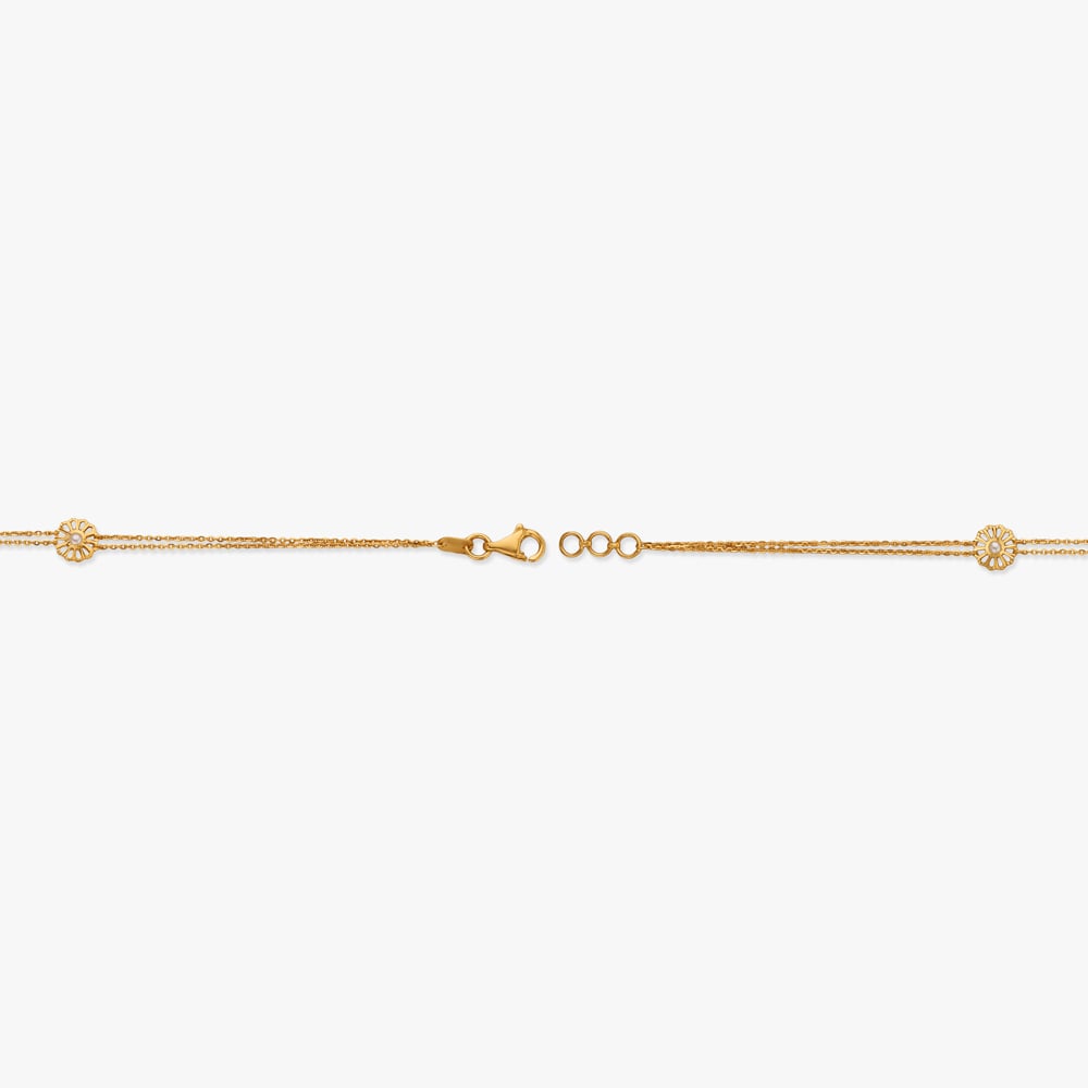 Floral Trio Gold Bracelet,,hi-res image number null