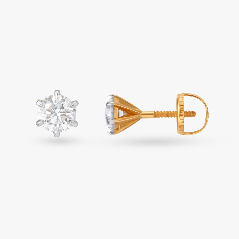 Blazing Trail of Radiance Celeste Solitaire Stud Earrings,,hi-res image number null
