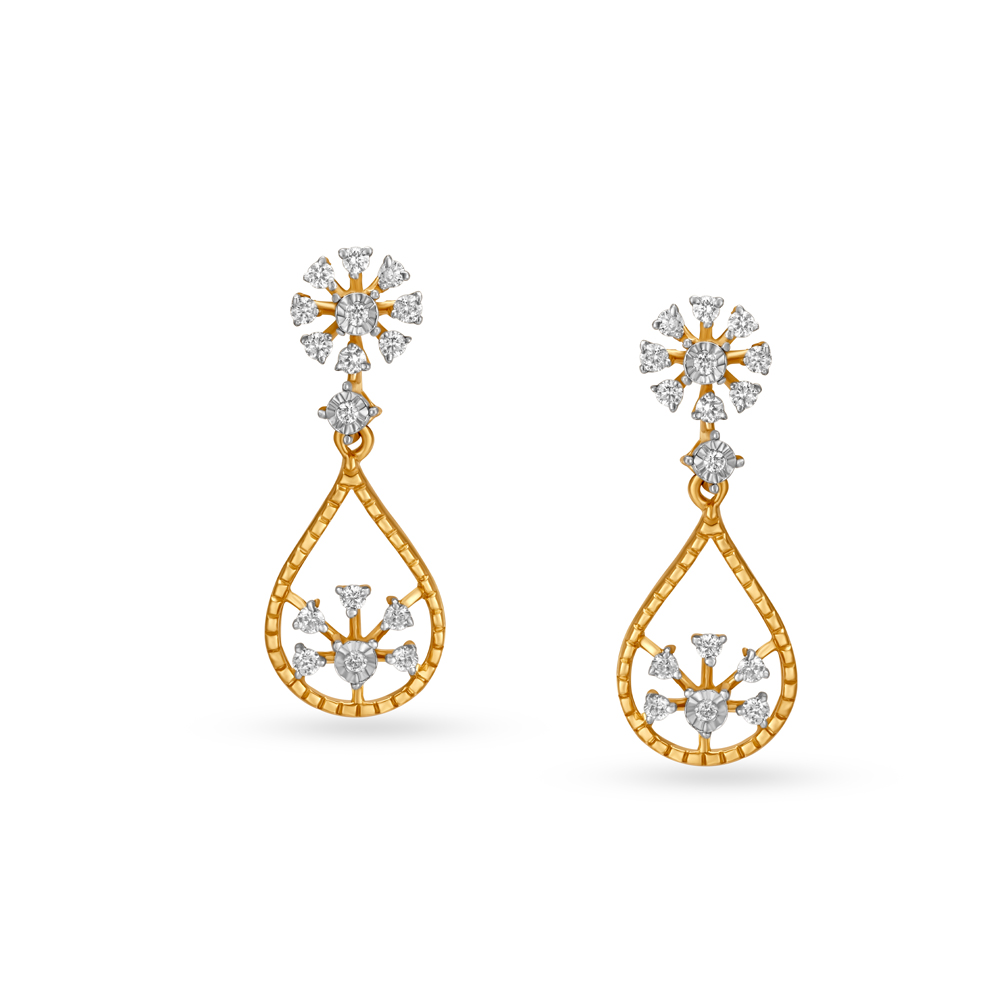 Edgy Chic Gold Stud Earrings