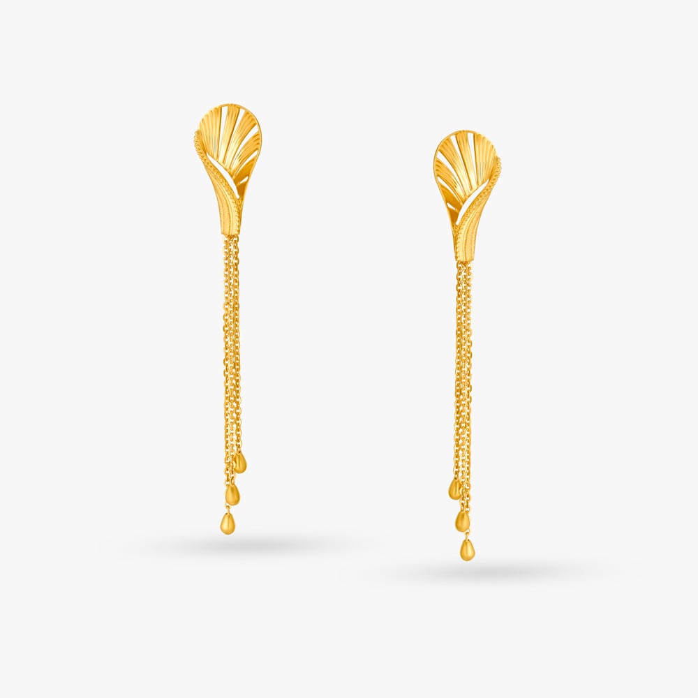Sophisticated Long Drop Earrings,,hi-res image number null