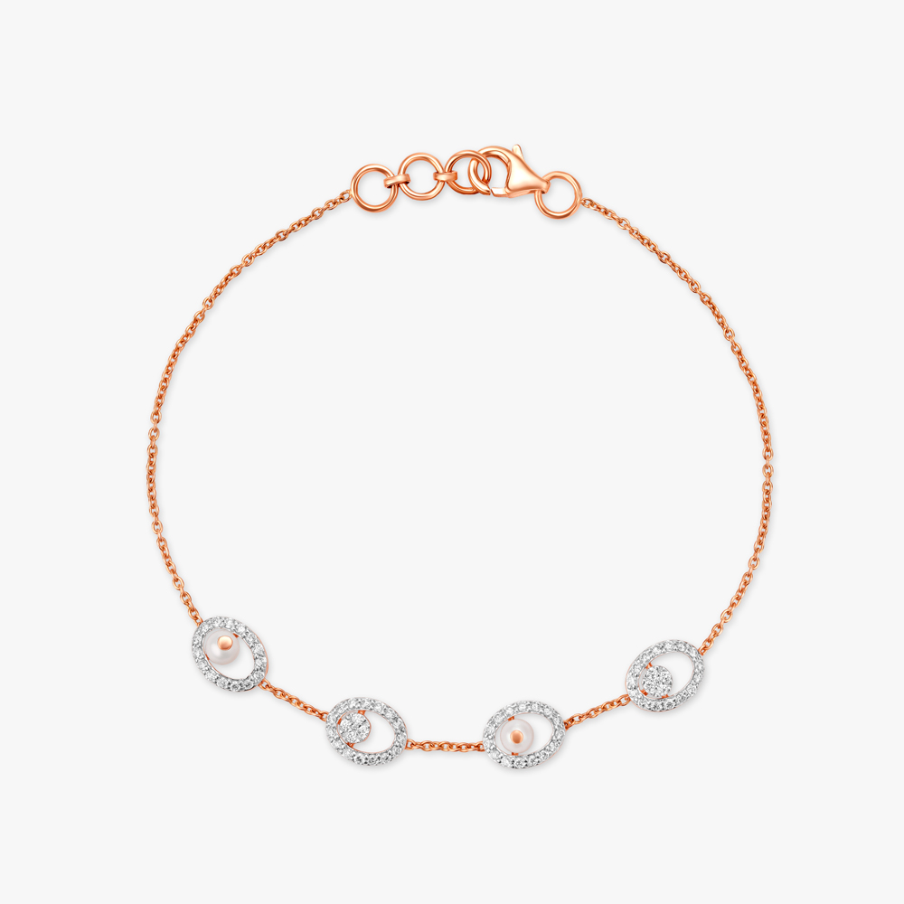 Subtle Pearl and Diamond Bracelet,,hi-res image number null
