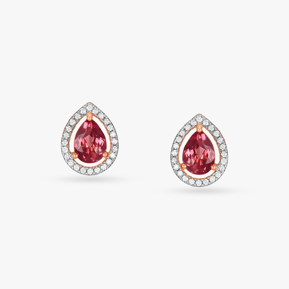 Wild Roses Diamond Stud Earrings,,hi-res image number null